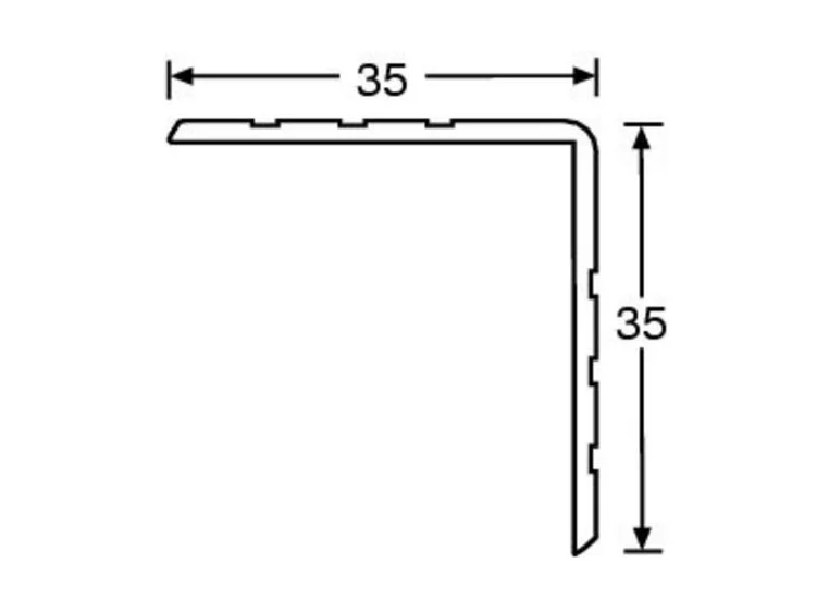 Adam Hall Hardware 6111 - Aluminium Case Angle 35 x 35 mm *Pris per meter 